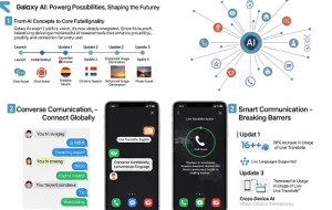 سامسونگ یه اینفوگرافیک منتشر کرده و توش پیشرفت‌های هوش مصنوعی گلکسی رو تا الان با جزئیات گفته
